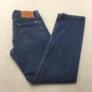 Levis 513 Jeans Mens 30x30 Blue Medium Wash Slim Straight Denim Zip Fly 5 Pocket